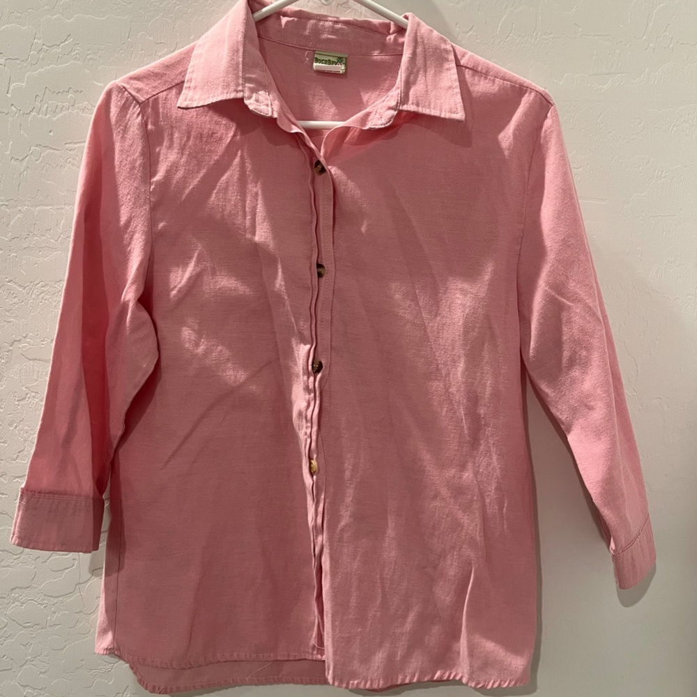 Boca Bay long sleeved button up light pink